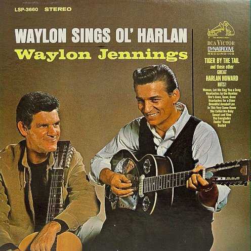 Allmusic album Review : Waylon Jennings gave Harlan Howard a full showcase on Sings Ol’ Harlan. Jennings cherrypicks many of the hits Howard wrote for other singers -- there are two Buck Owens singles here in “I’ve Got a Tiger by the Tail” and “Foolin’ Around.” The standards “Busted” and “Heartaches by the Number” are also given strong readings -- but one of the chief appeals of this 1967 LP is that it contains a number of strong Harlan tunes that weren’t heavily recorded, including the slyly funny, rolling narrative “Sunset and Vine,” the snappy “Woman Let Me Sing You a Song,” the lean honky tonk of “She’s Gone, Gone, Gone,” and the mournful “Beautiful Annabel Lee.” Sonically, this is an extension of Folk Country, bearing much of the same mixture of 12-string guitars, Telecasters, and backing vocals, but given the source material, it’s not entirely a surprise that the LP emphasizes the country over the folk, as it suggests the path Waylon was about to follow.