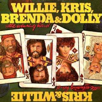 Allmusic album Review : Recorded for Monument in 1983 thanks to the leniency of the artists respective labels, Brenda, Dolly, Kris & Willie brought together Brenda Lee, Dolly Parton, Kris Kristofferson and Willie Nelson for a double album of duets featuring every possible combination of the four, as well as a handful of solo numbers. Certainly a delight for fans of the individual performers, this album is nonetheless too redolent of a various-artists anthology to truly succeed as a piece. Much of the music is highly enjoyable, however, particularly the Dolly and Kris novelty, "Ping Pong," and Brenda and Dollys duet on What Do You Think About Lovin." As a bizarre bonus, Johnny Cash provided the half-poetry, half-prose liner notes.